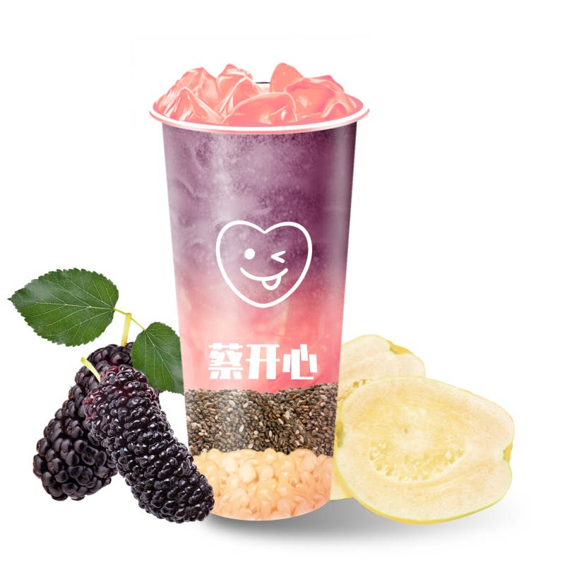 桑葚芭乐燕麦卡士酸奶