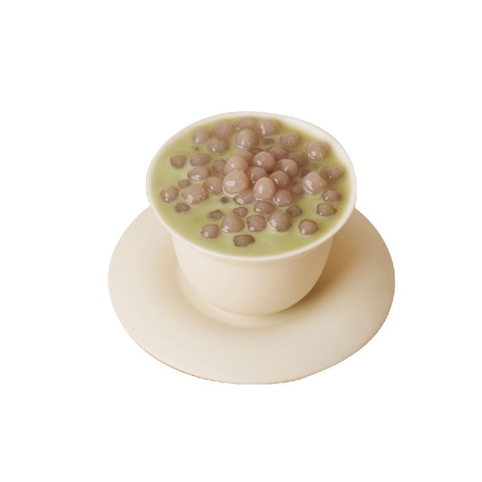 芋圆日式抹茶煎茶奶茶