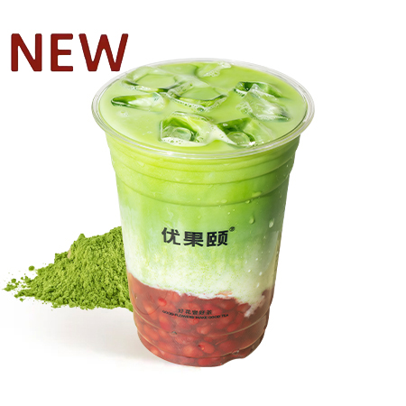 红豆抹茶牛乳