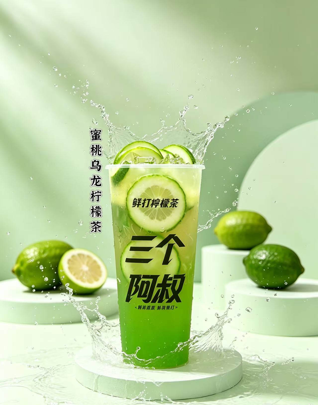 蜜桃乌龙柠檬茶