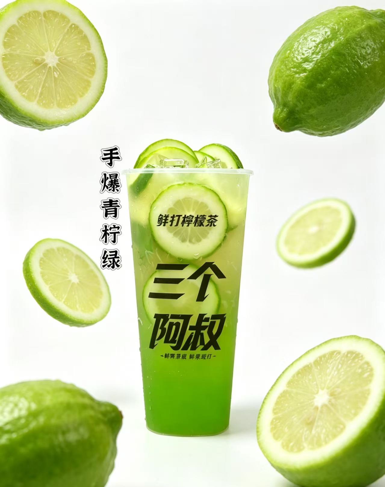 手爆青檸綠