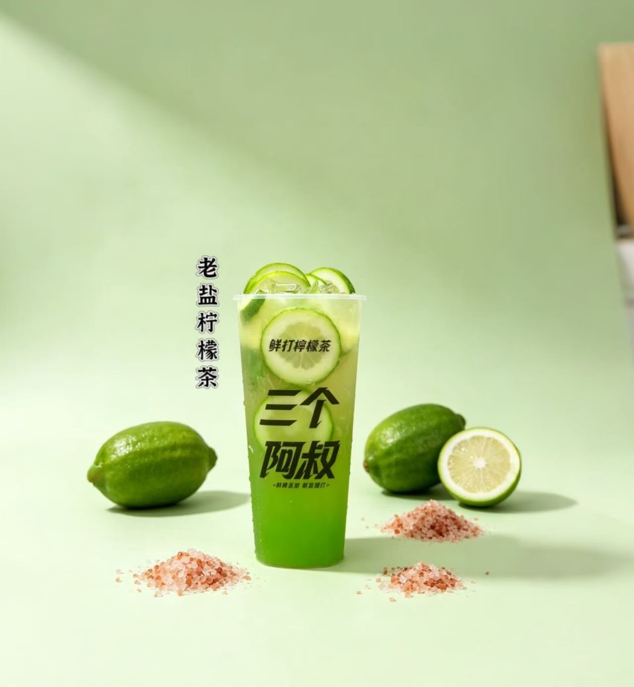 老盐柠檬茶