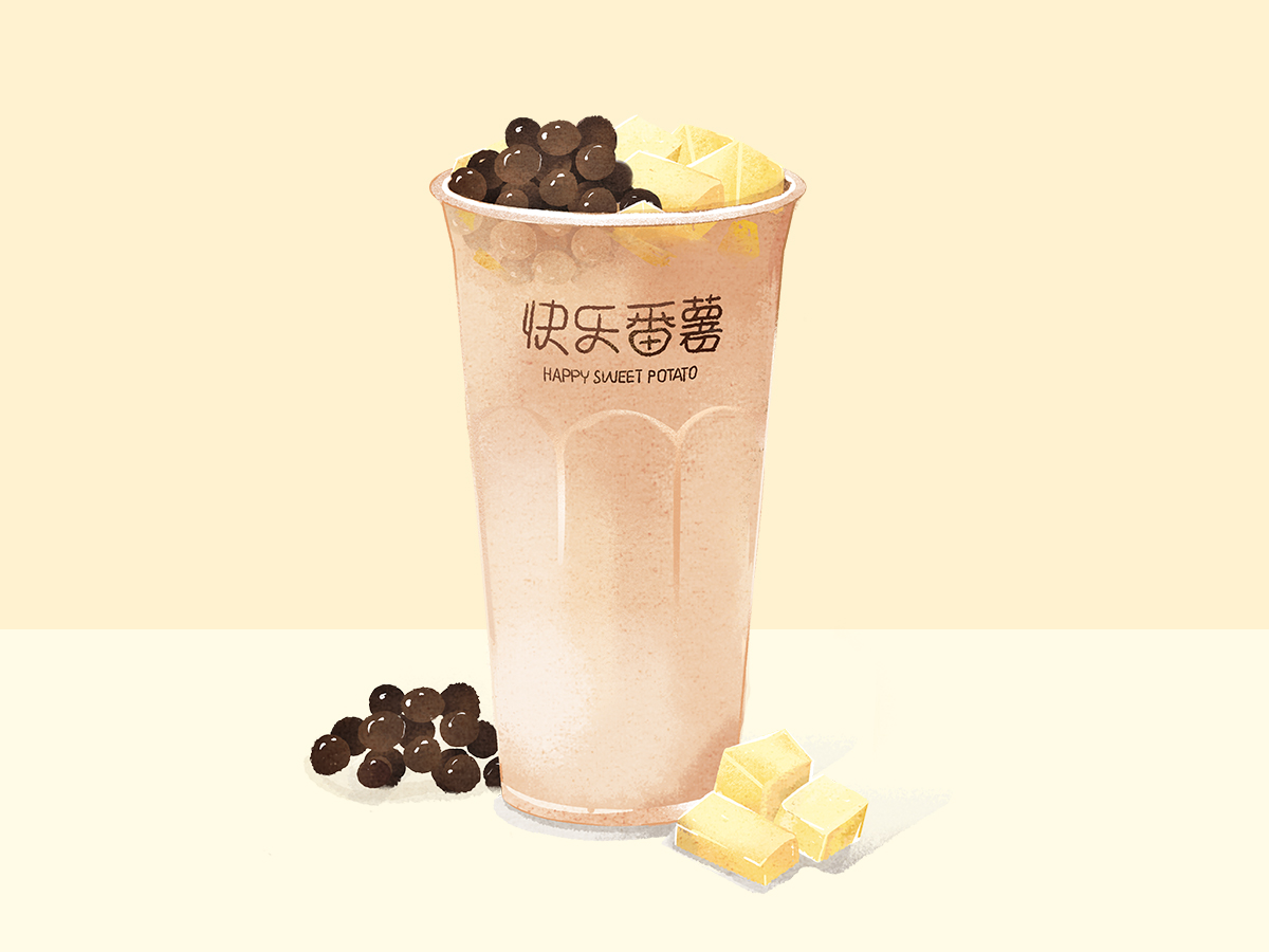 双拼奶茶
