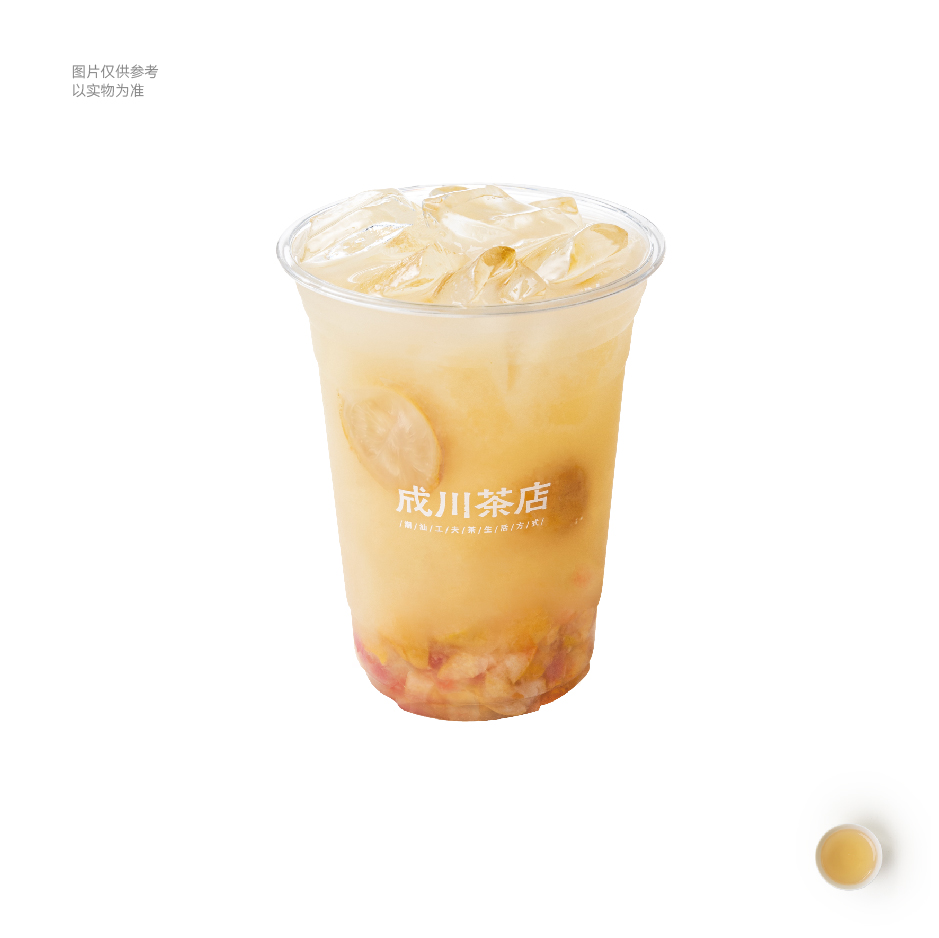 白桃黄皮茉莉冰茶