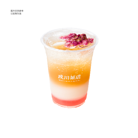 荔枝玫瑰气泡茶