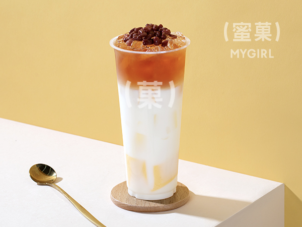 红豆布丁双拼奶茶