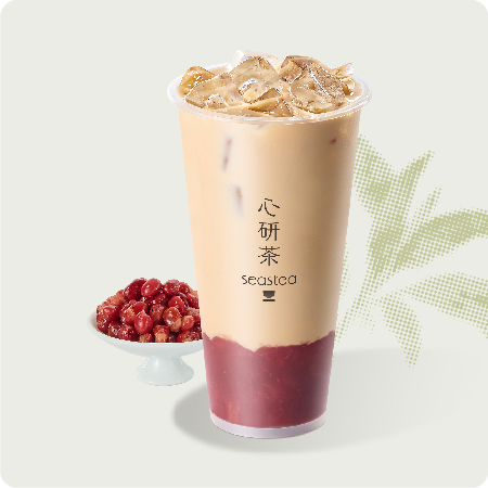 绵红豆奶茶