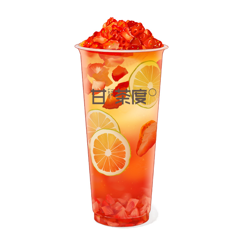草莓爆檸茶